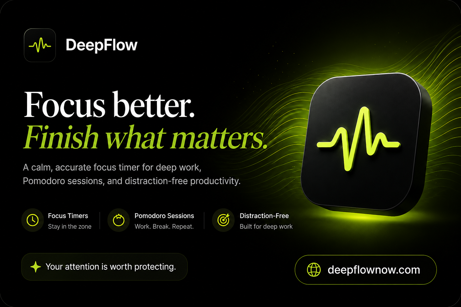 DeepFlow - Calm Focus Workspace for Deep Work | DeepFlow